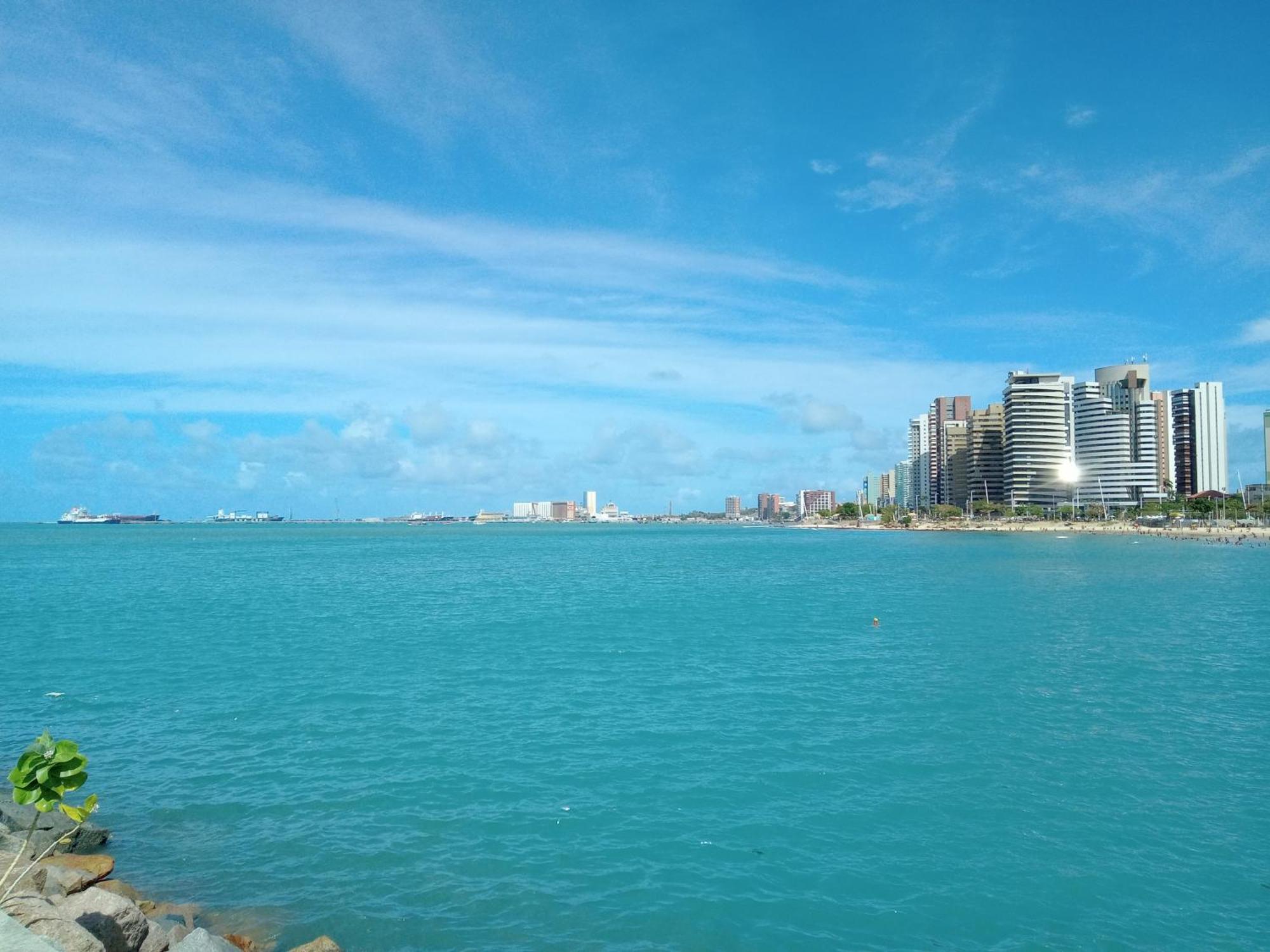 Flat Mar Brasil Tropical - Apartamento De 2 Quartos Com Suite E Vista Do Mar Fortaleza  Exteriör bild