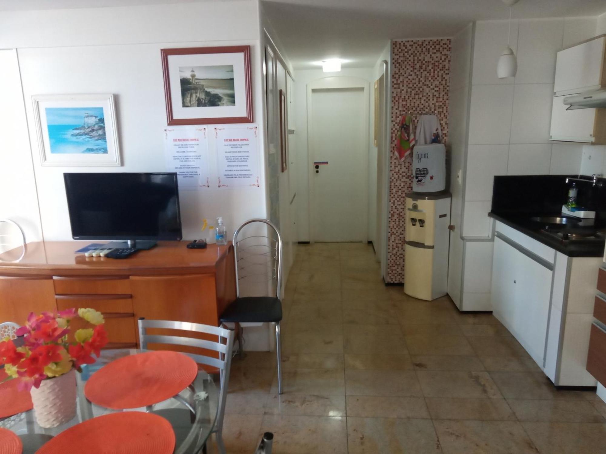 Flat Mar Brasil Tropical - Apartamento De 2 Quartos Com Suite E Vista Do Mar Fortaleza  Exteriör bild