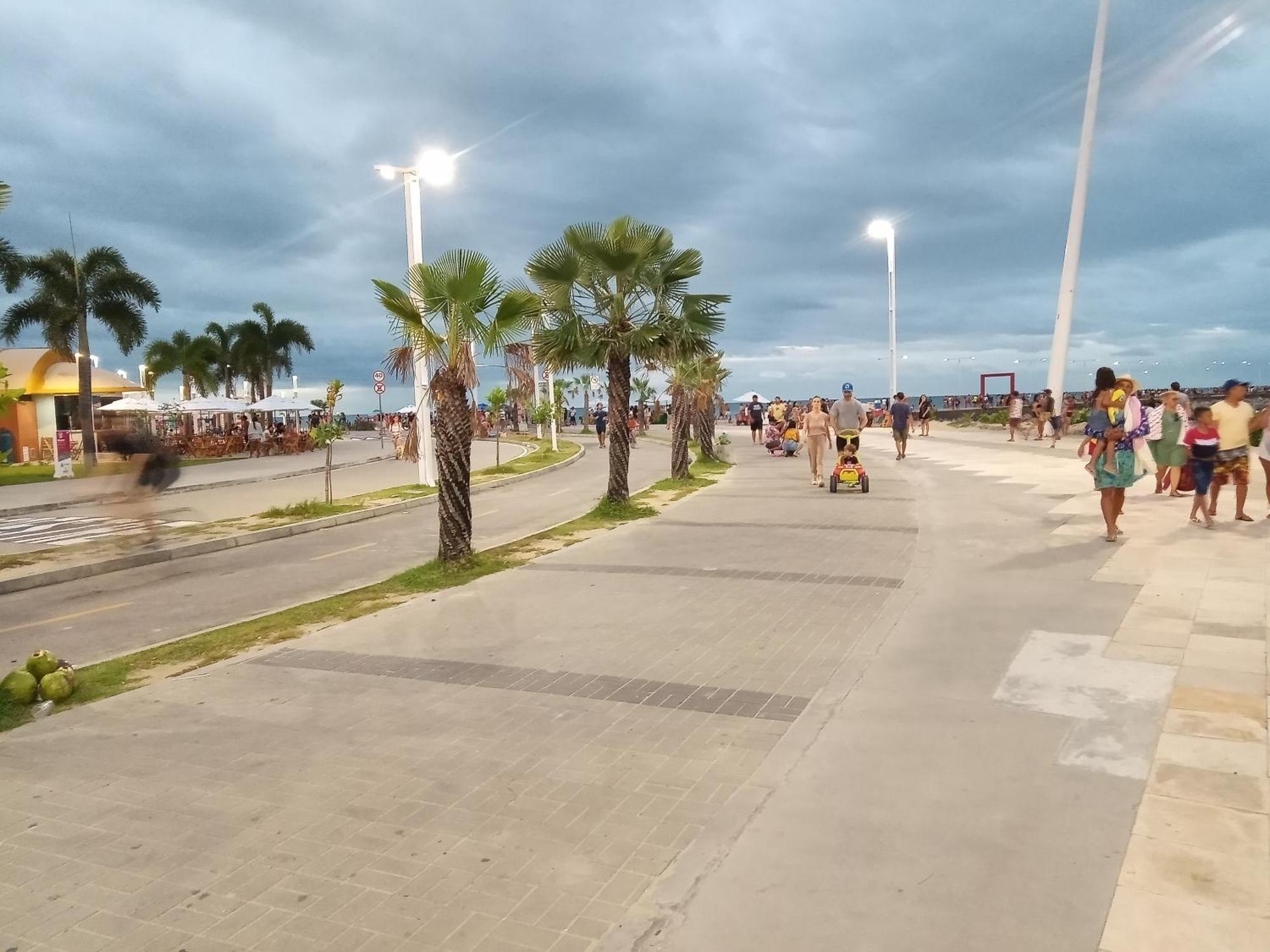 Flat Mar Brasil Tropical - Apartamento De 2 Quartos Com Suite E Vista Do Mar Fortaleza  Exteriör bild