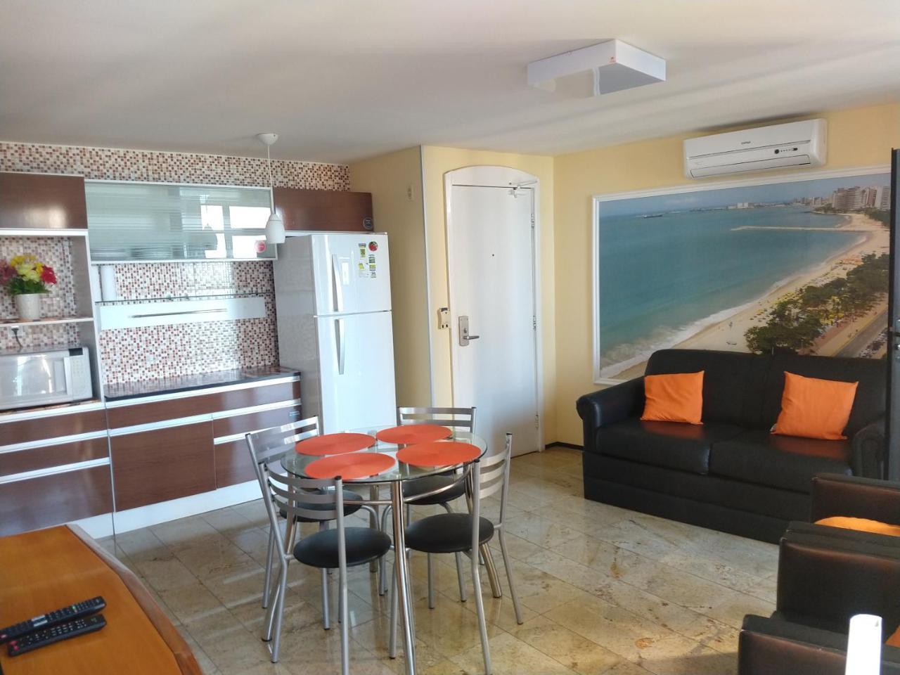 Flat Mar Brasil Tropical - Apartamento De 2 Quartos Com Suite E Vista Do Mar Fortaleza  Exteriör bild